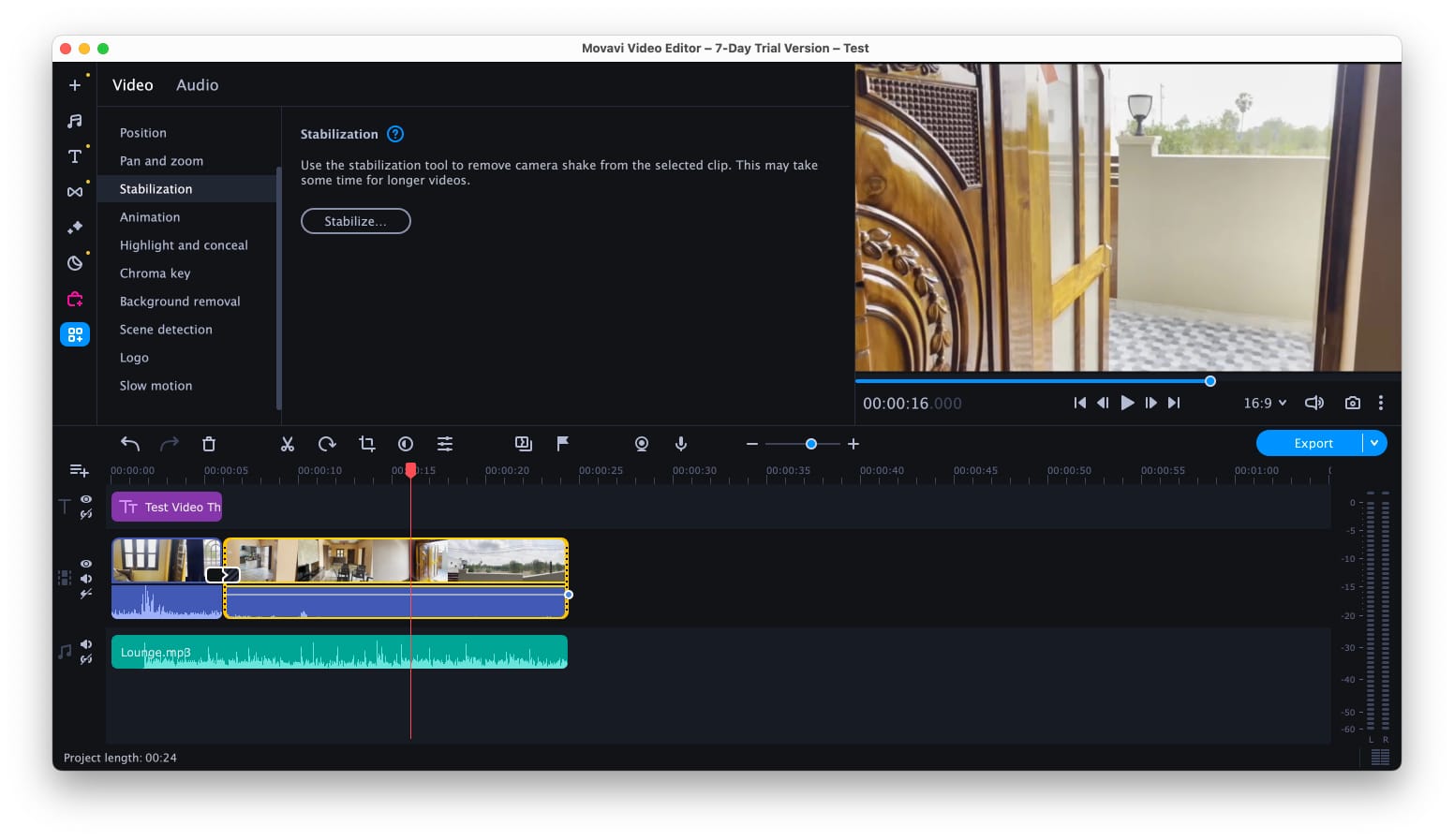 Movavi video editor editing video and audio clips in the timeline Movavi Video Editor Editing Video and Audio clips in the Timeline