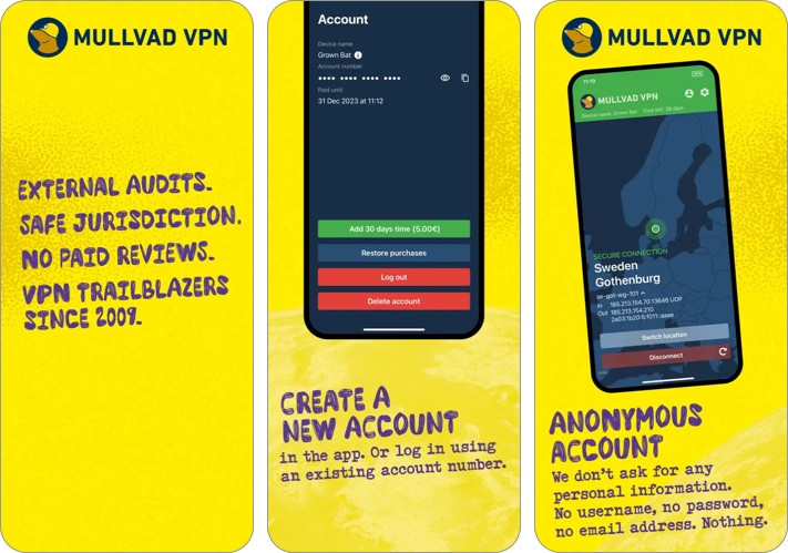 Mullvad vpn for iphone Mullvad VPN for iPhone