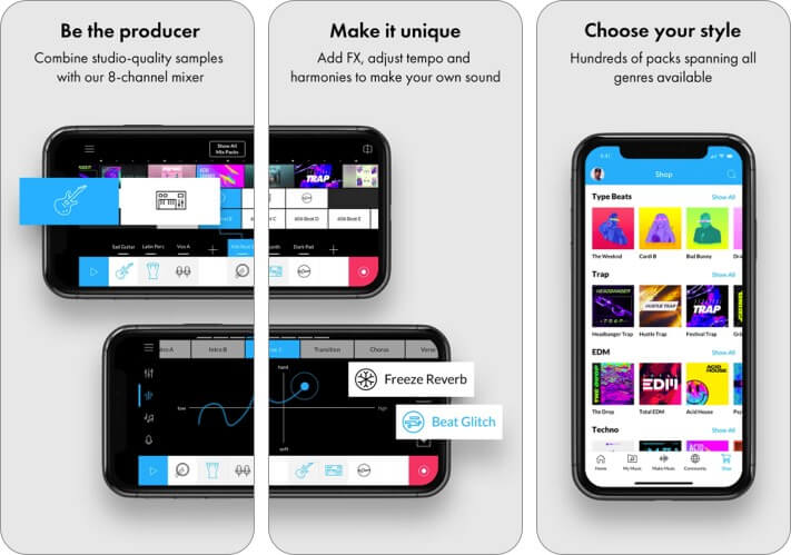 Music maker jam iphone and ipad music editor app screenshot Music Maker JAM iPhone and iPad Music Editor App Screenshot