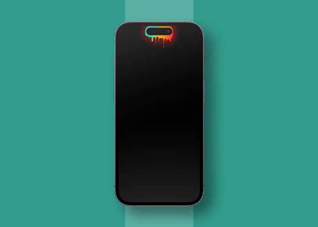 Paint dynamic island wallpaper for iphone Paint Dynamic Island Wallpaper for iPhone