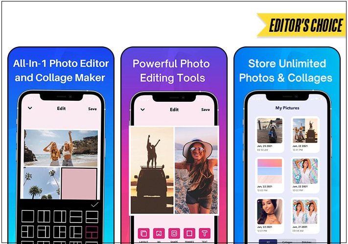 Picmerger edit pics collages app for iphone PicMerger Edit Pics Collages app for iPhone