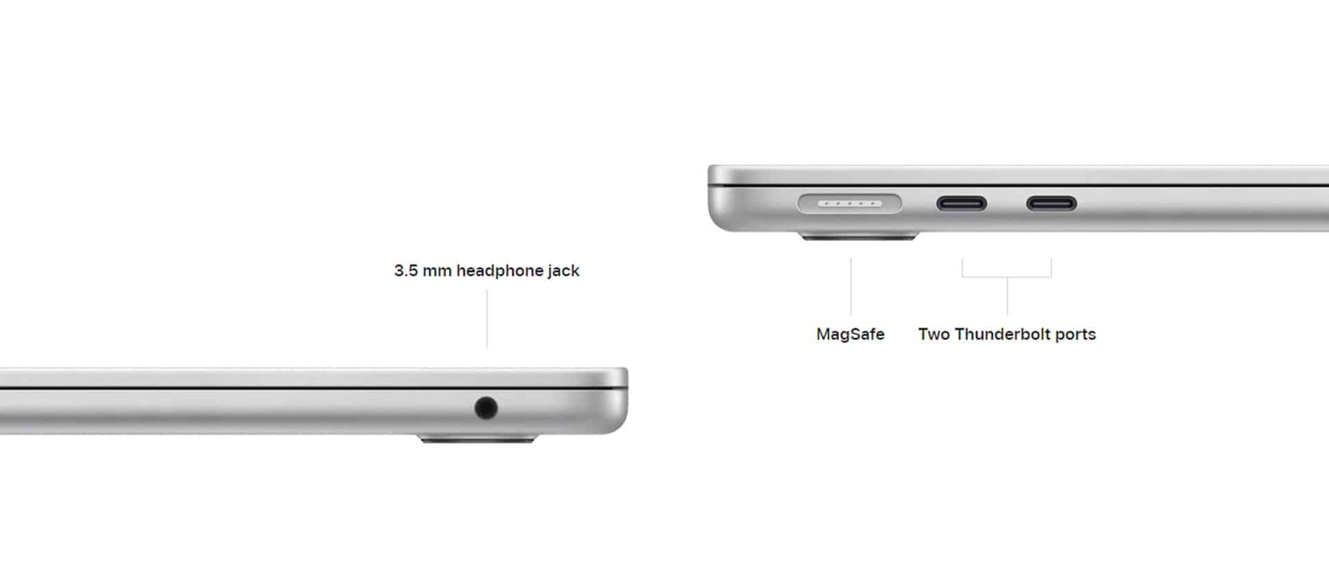 Ports and expansion of 15-inch MacBook Air 