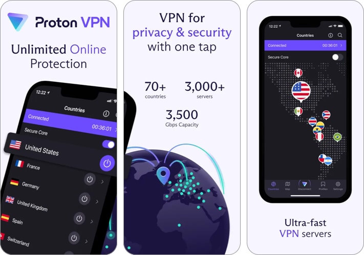 Proton vpn fast and secure vpn service for iphone Proton VPN fast and secure VPN service for iPhone