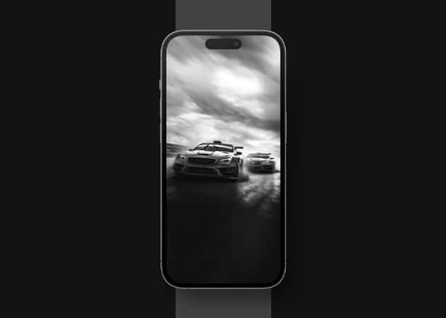 Racing cars iphone black wallpaper 1 Racing cars iPhone black wallpaper