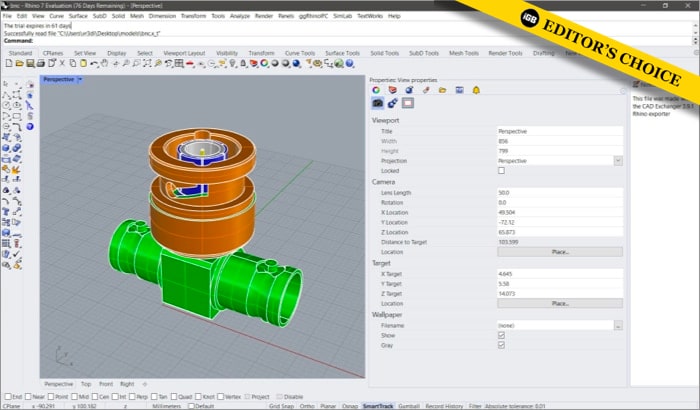 Rhino3D free orm 3D modeling software for Mac