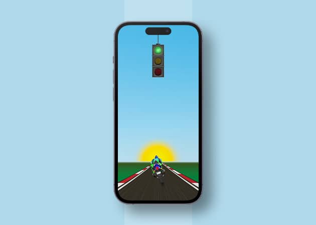 Road rash dynamic island wallpaper for iphone 1 Road Rash Dynamic Island wallpaper for iPhone