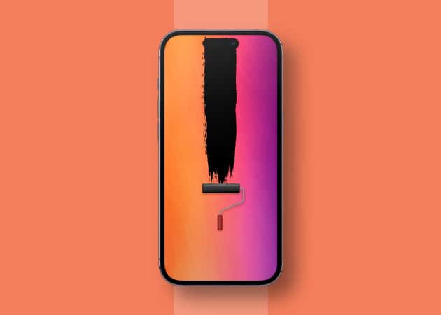 Roller brush dynamic island wallpaper for iphone Roller brush Dynamic Island Wallpaper for iPhone
