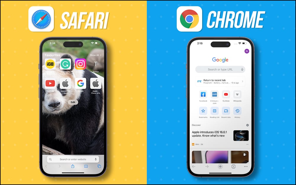 Safari vs chrome user interface Safari vs. Chrome - User Interface