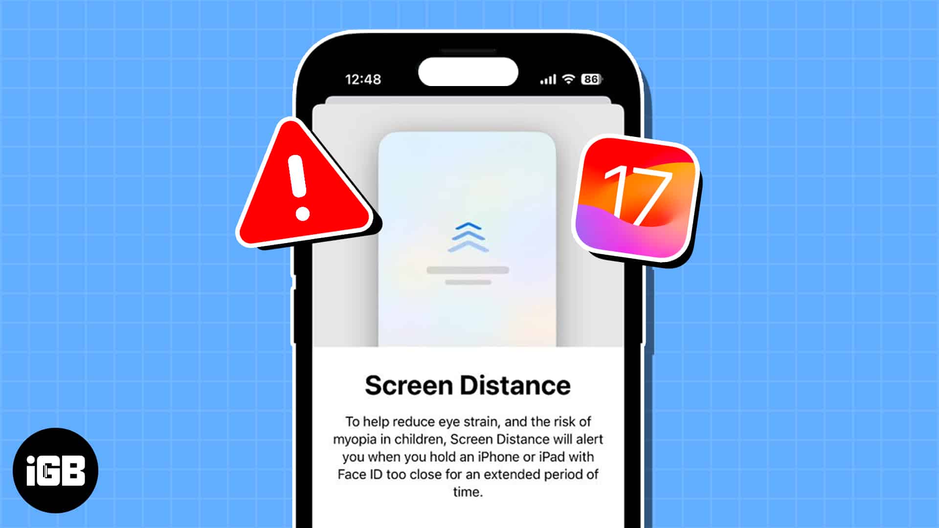 Screen distance not working on iphone