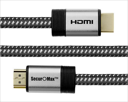 Securomax hdmi cable for apple tv 4k SecurOMax HDMI Cable for Apple TV 4K
