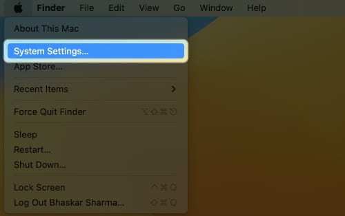 Select-Apple-logo-and-choose-System-Settings