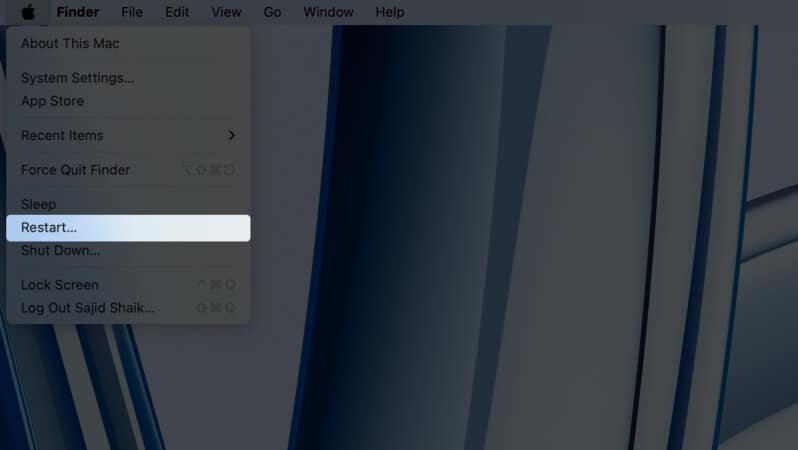Select restart from apple menu 798x450 1 Select Restart from Apple menu