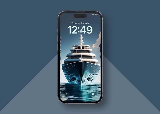 Ship depth effect wallpaper for iphone Ship depth effect wallpaper for iPhone