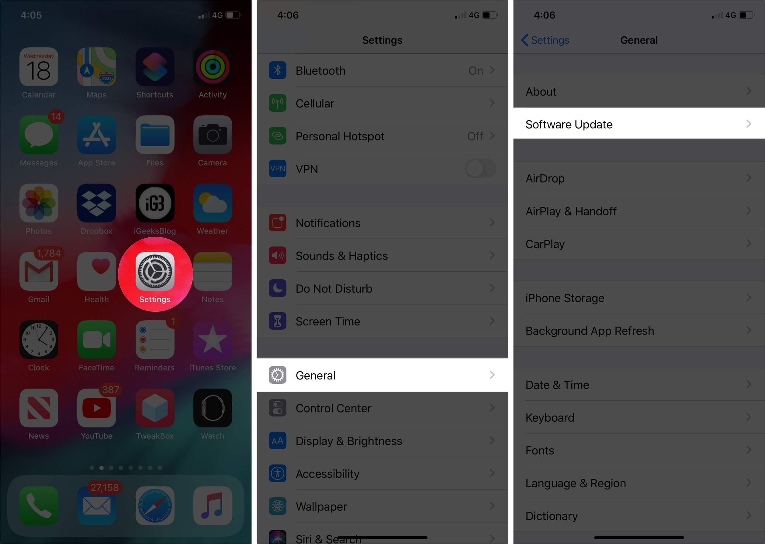 Software update on iphone Software Update on iPhone