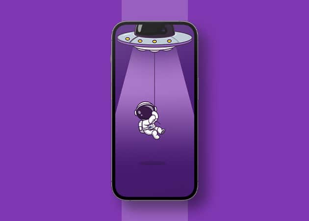 Space ship dynamic island wallpaper Space Ship Dynamic Island Wallpaper