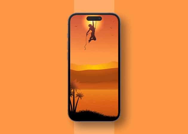 Summer sunset hd dynamic island wallpaper for iphone Summer Sunset HD Dynamic Island Wallpaper for iPhone