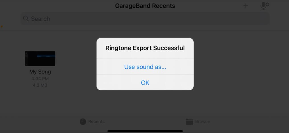 Tap Use sound as to set it as ringtone directly