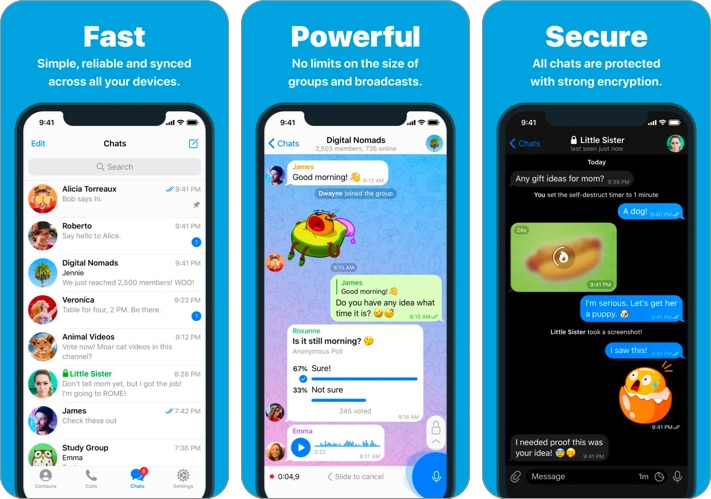 Telegram best communication iphone app Telegram best communication iPhone app