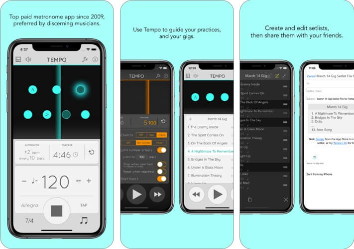 tempo music learning app screenshot