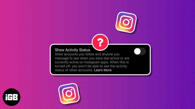 Turn off instagram activity status on iphone and mac