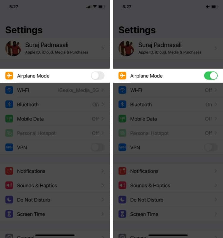 Turn on airplane mode on iphone 750x800 1 turn on Airplane mode on iPhone