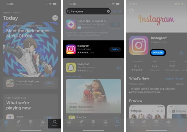 Update the instagram app on iphone 636x450 1 Update the Instagram app on iPhone
