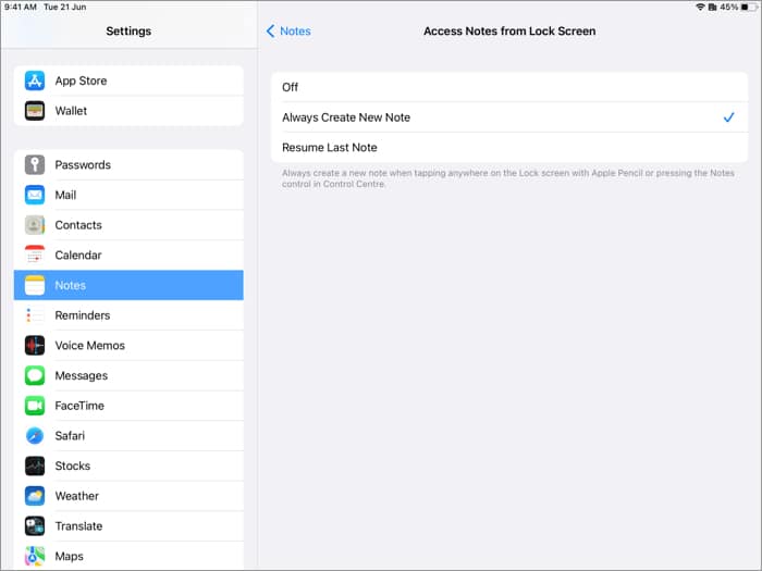 Use apple pencil for note taking even if the ipad is locked Use Apple Pencil for note taking even if the iPad is locked