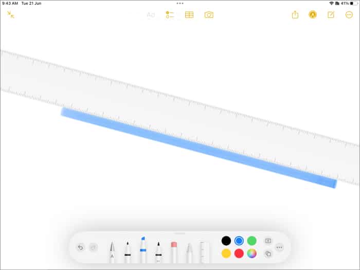 Use markup to draw a straight line with apple pencil Use Markup to draw a straight line with Apple Pencil