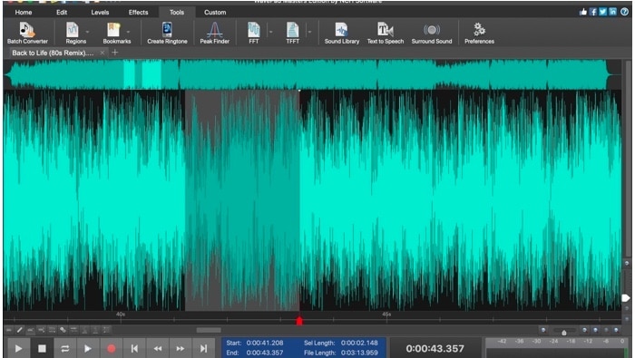 Wavepad audio editor screenshot wavepad audio editor screenshot