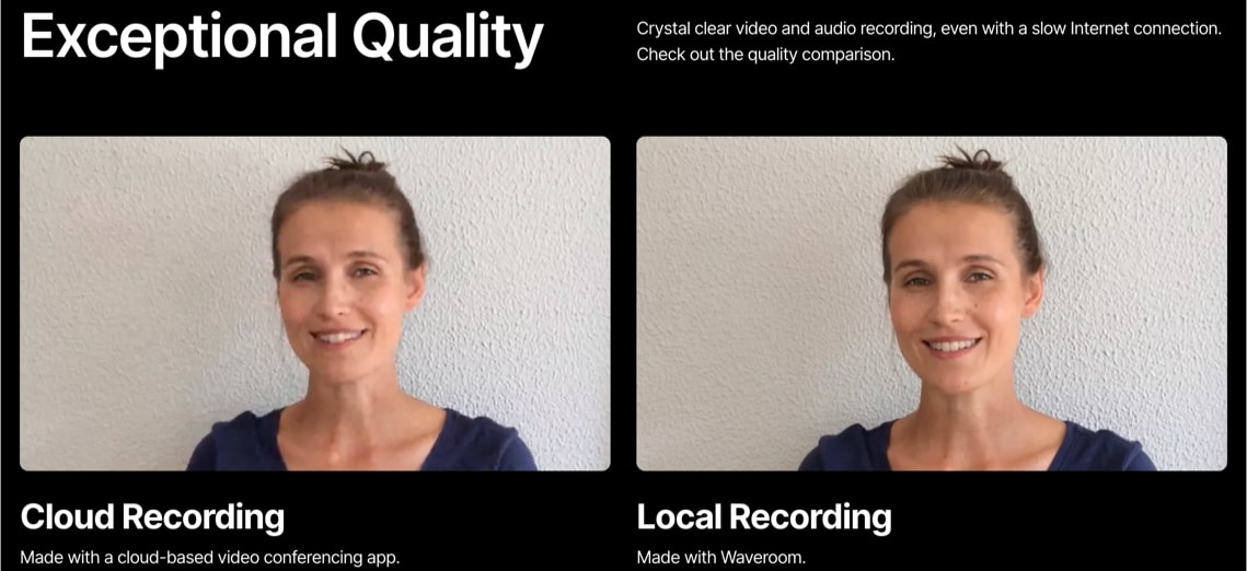 Waveroom recording quality comparison Waveroom recording quality comparison