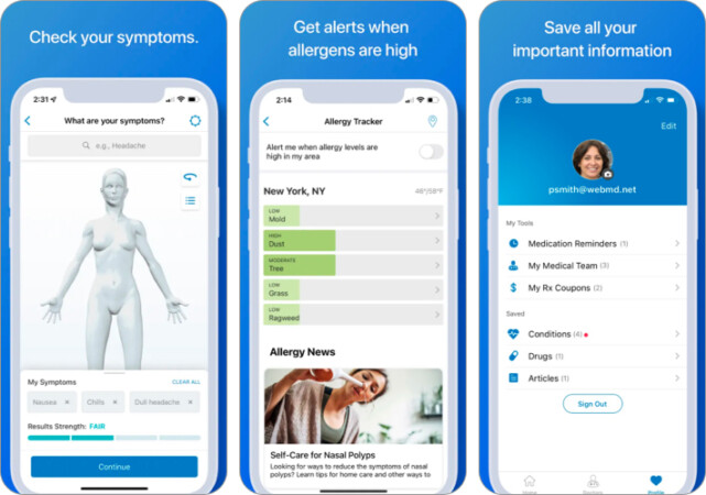 Webmd health app for iphone 641x450 1 WebMD health app for iPhone