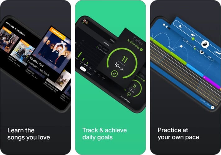 yousician iphone and ipad music app screenshot