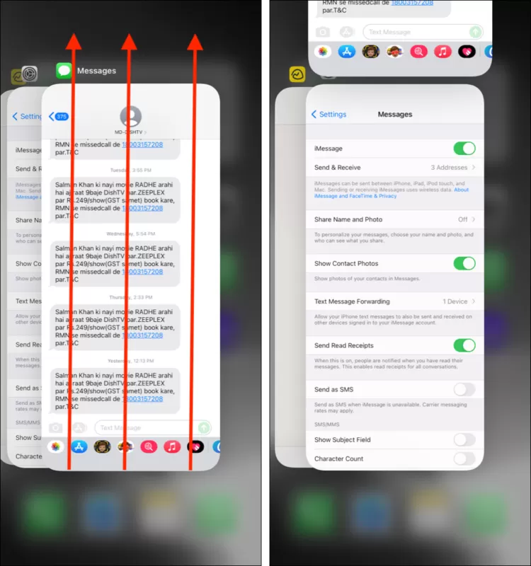 Force quit the messages app 750x800 jpg Force quit the app